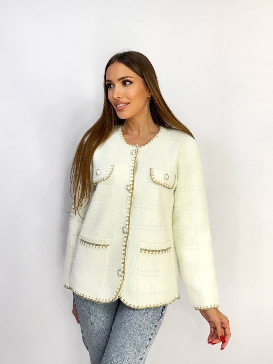 твидовый жакет chanel,жакет твидовый,кардиган шанель,жакеты шанель,жакет в стиле шанель