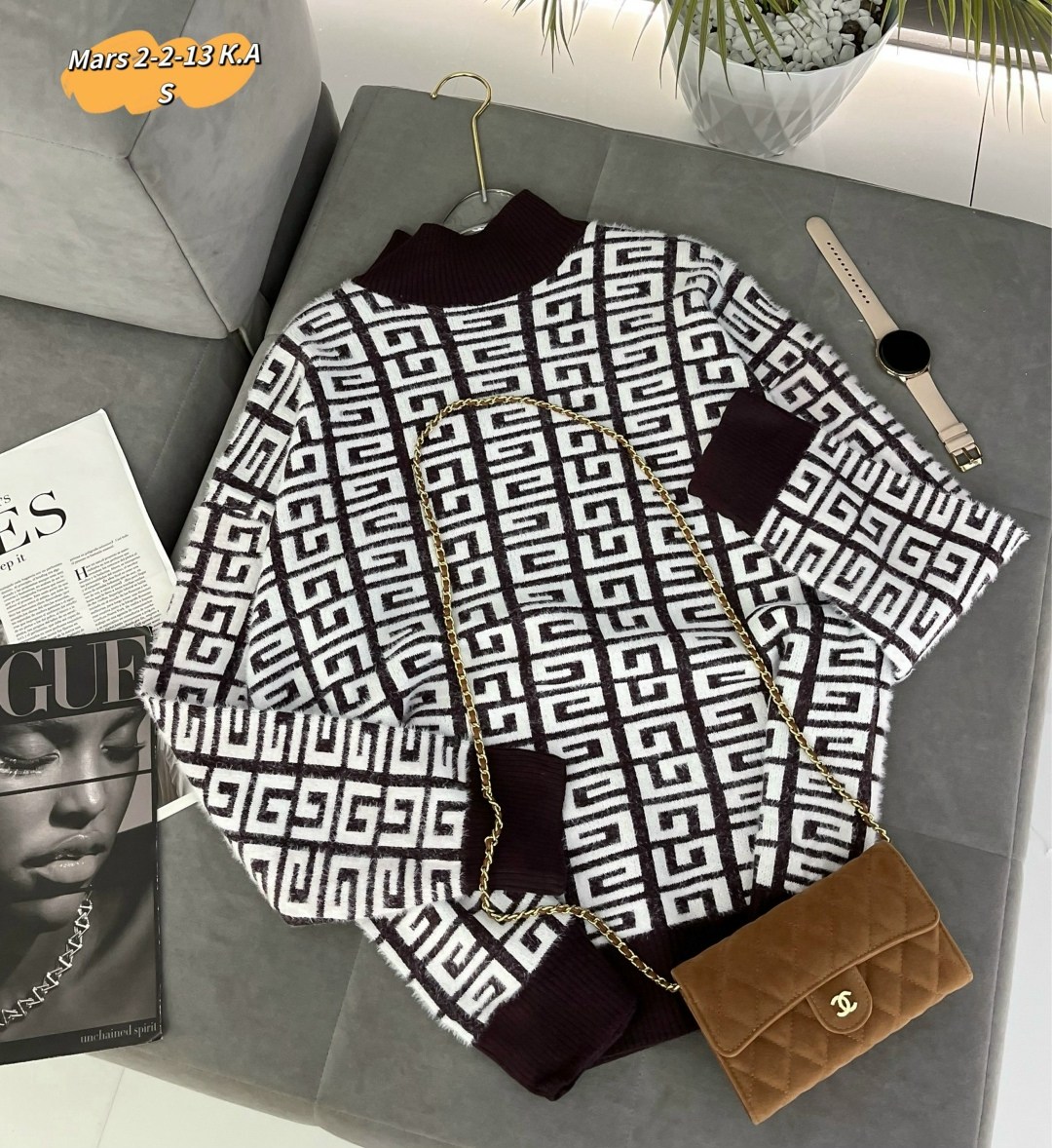 свитер fendi,свитеры модные,свитера женские,вязаные свитера женские,свитер фенди