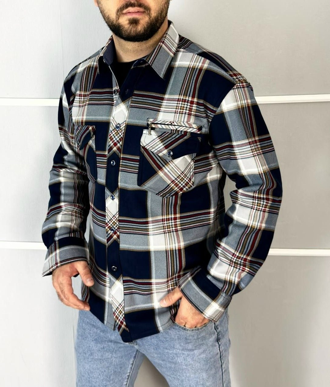 рубашка теплая мужская,рубашка теплая,рубашка теплая на флисе,мужская рубашка,фланелевая рубашка в клетку с длинными рукавами