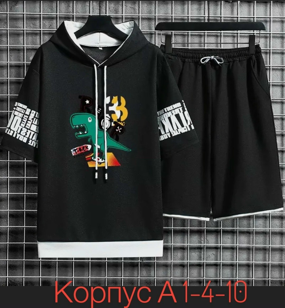 толстовка в стиле,одежда с капюшоном,комплект спортивного костюма,футболка и шорты комплект,комплект спортивной одежды