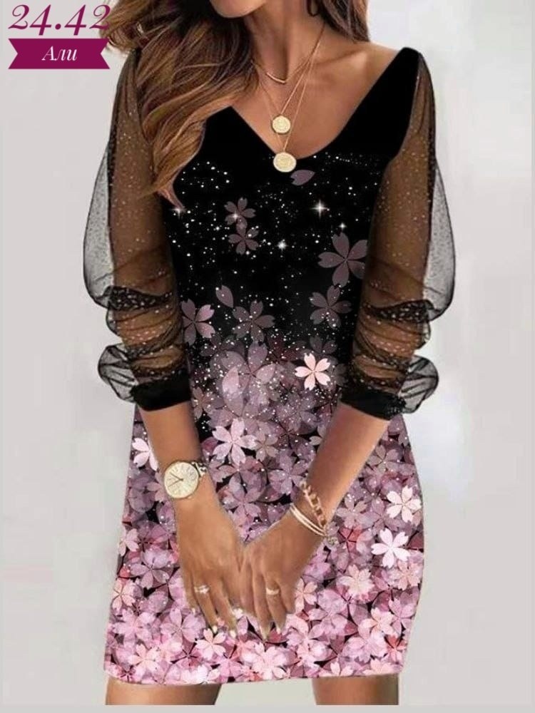 женское платье с пайетками,женское платье с блестками,повседневные платья,женское платье с длинным рукавом,женское сетчатое платье с блестками