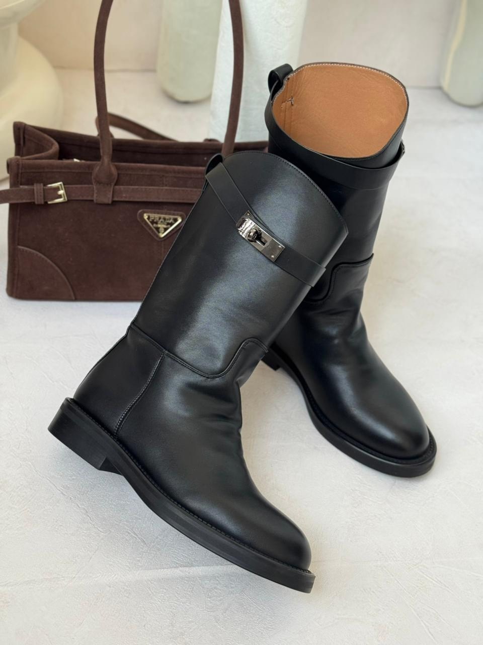 ,замшевые эрмес сапоги,полусапоги,замшевые сапоги,женские полусапоги