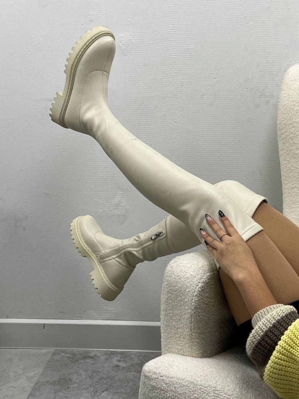 ботфорты женские,сапоги ботфорты,демисезонные ботфорты,ботфорты бежевые,сапоги ботфорты женские