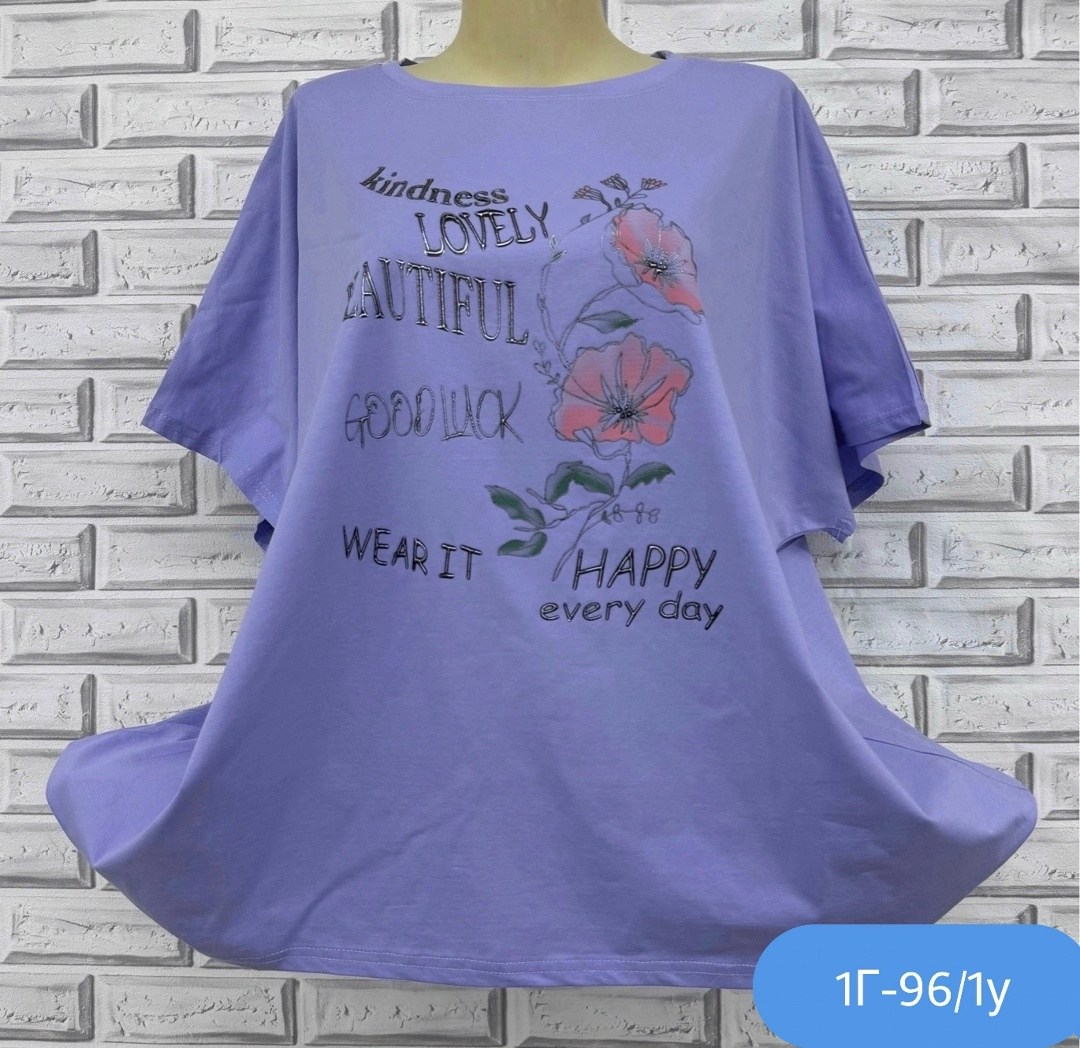 футболки женская,женская футболка больших размеров,футболка,туника нарядная,фиолетовая футболка