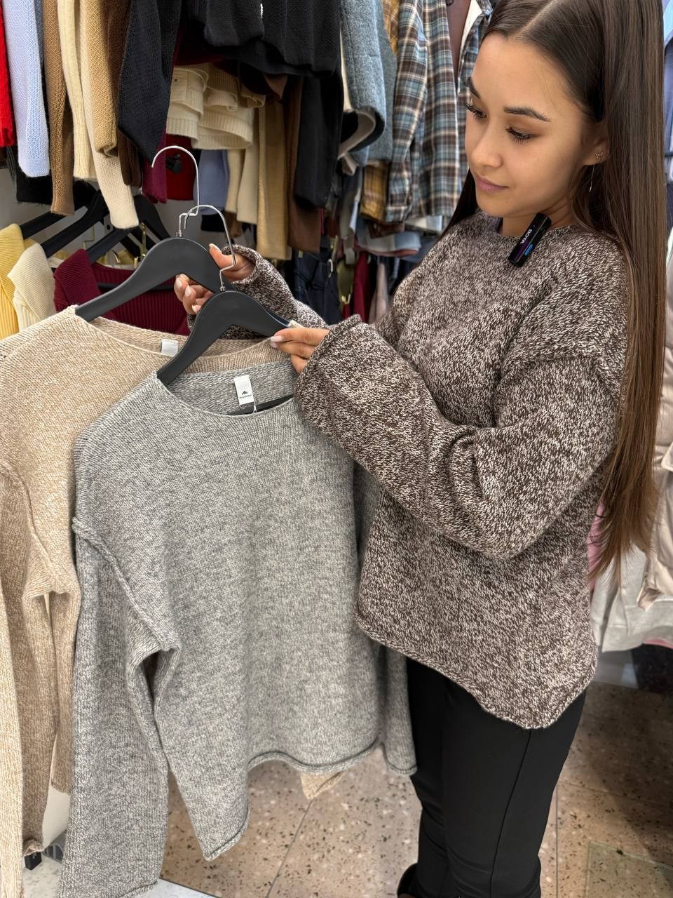 серый джемпер,вязаные свитера женские,джемпер женская кофта свитер оверсайз,кофта женская,свитер вязаный