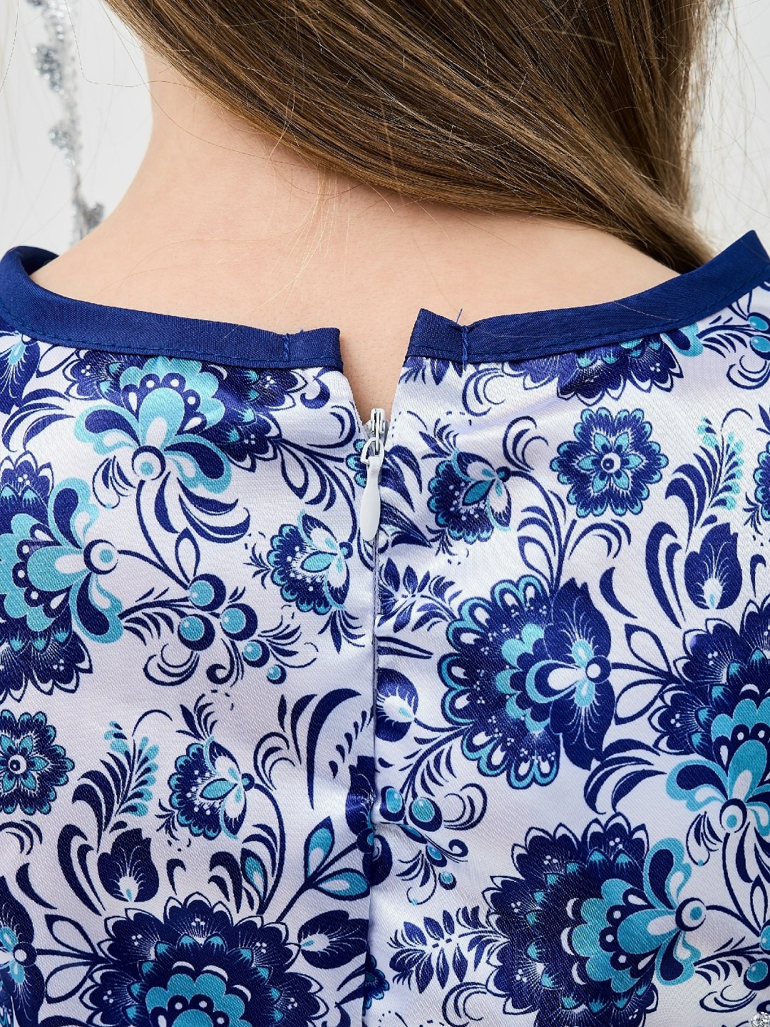 костюм гжель для девочки,снегурочка гжель батик костюм,костюмы снегурочки,костюм гжель,костюм русский народный для девочки