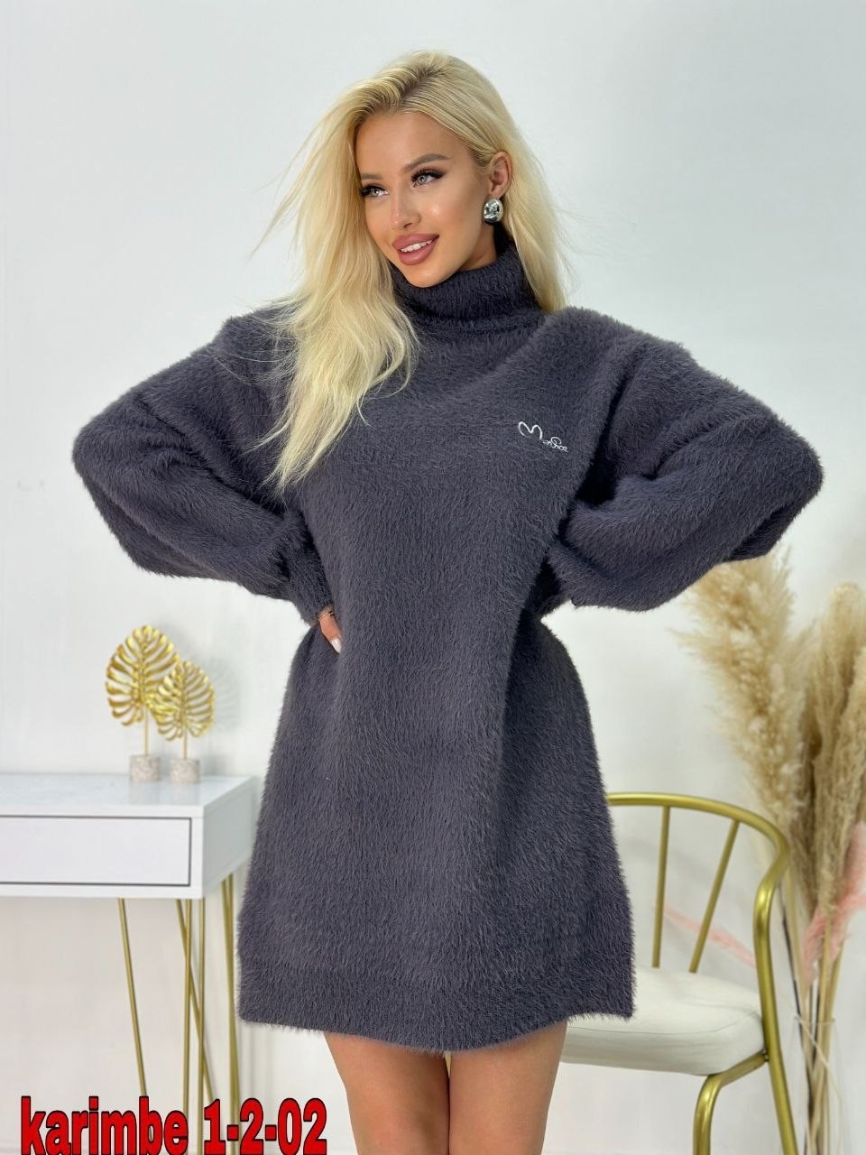 теплая туника,платье вязаное,женская туника,трикотажное платье туника,свитер туника