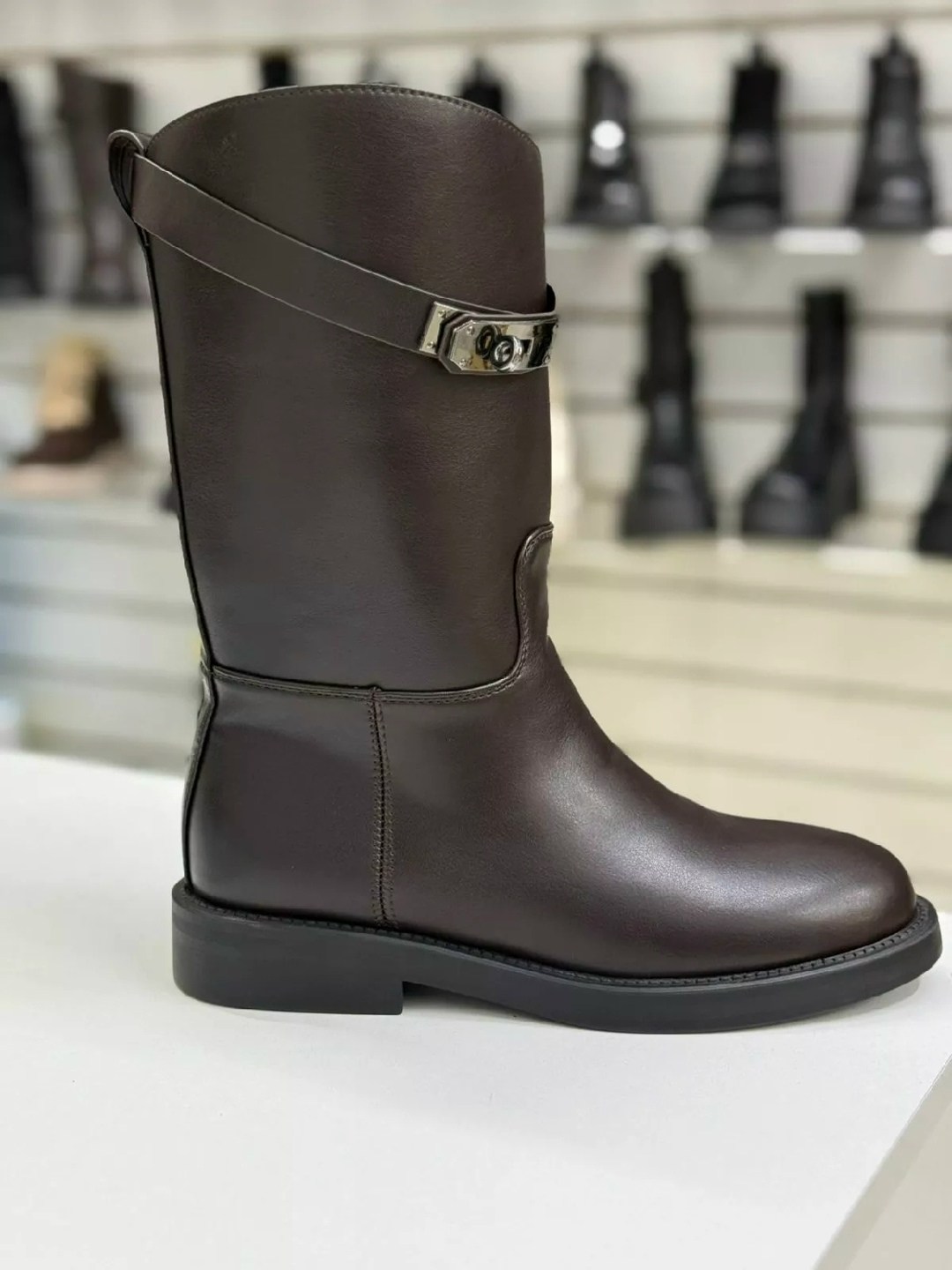 высокие сапоги эрмес,сапоги гермес коричневые,сапоги демисезонные женские,женские сапоги,