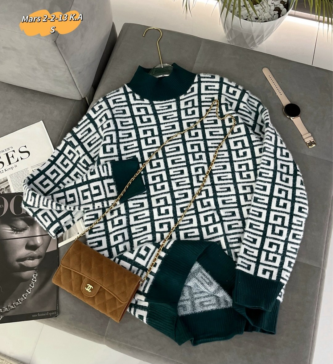 свитер fendi,свитеры модные,свитера женские,вязаные свитера женские,свитер фенди