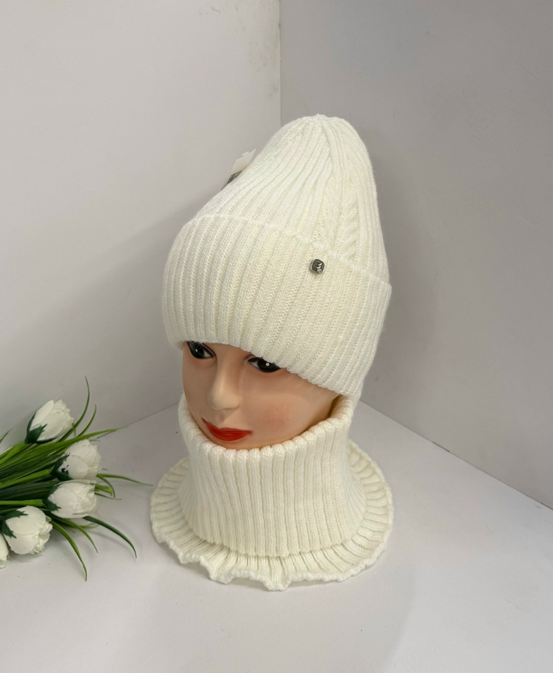 комплект шапка шарф,комплект женский шапка,комплект женский шапка и хомут,шапка и снуд,комплект шапка снуд