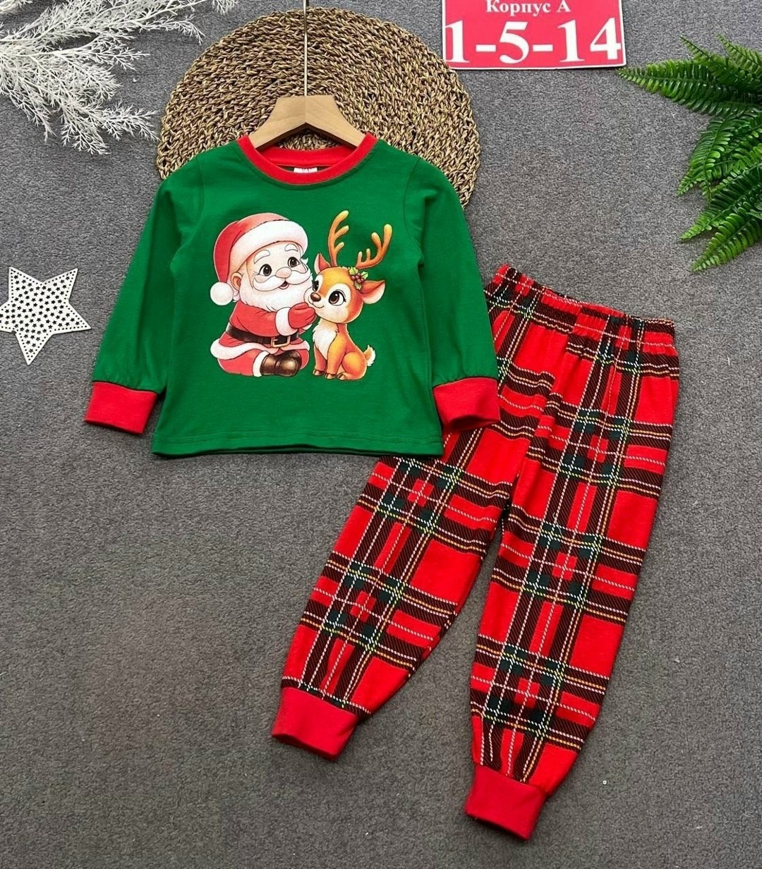 детская новогодняя пижама happy fox,детская новогодняя пижама,новогодние пижамы,пижамы детские,пижама на новый год детская