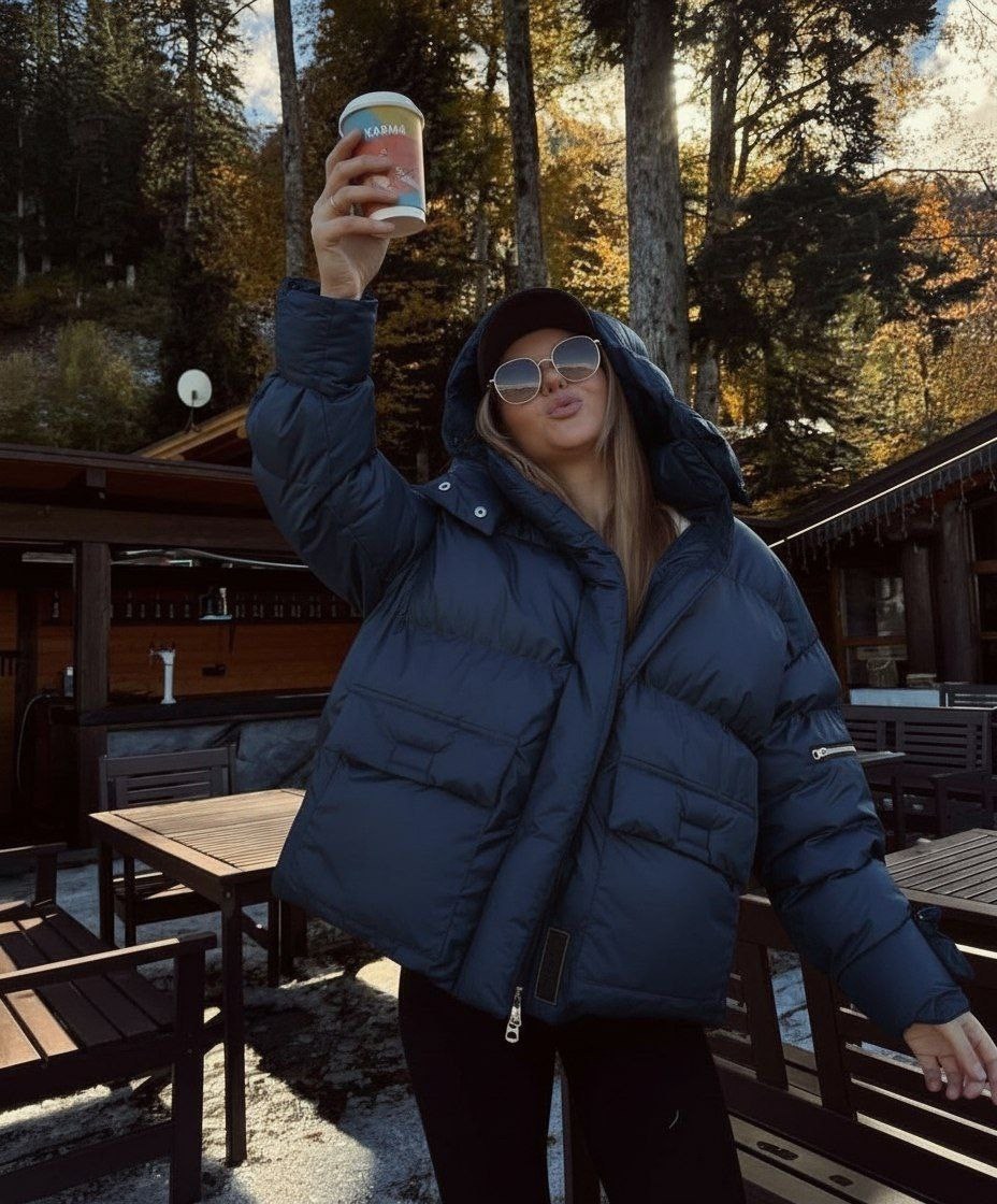 модная куртка,зимние куртки,теплая куртка,модная оранжевая куртка,оранжевый пуховик