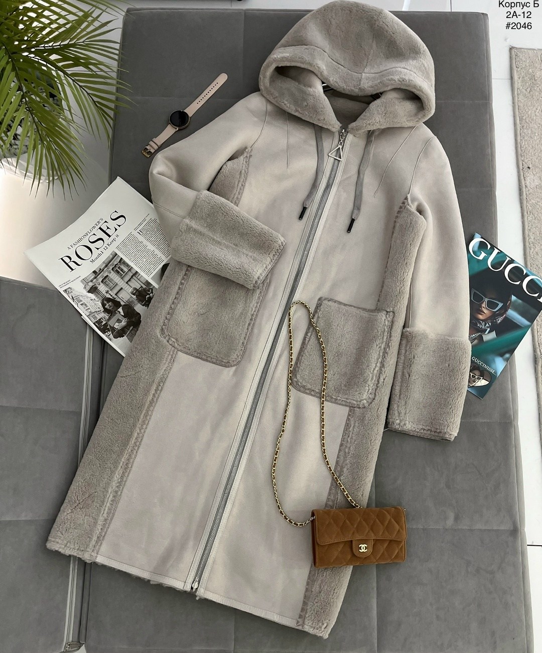 дубленка женская,зимняя дубленка,дубленка серая,двухсторонняя дубленка женская,дубленка двусторонняя