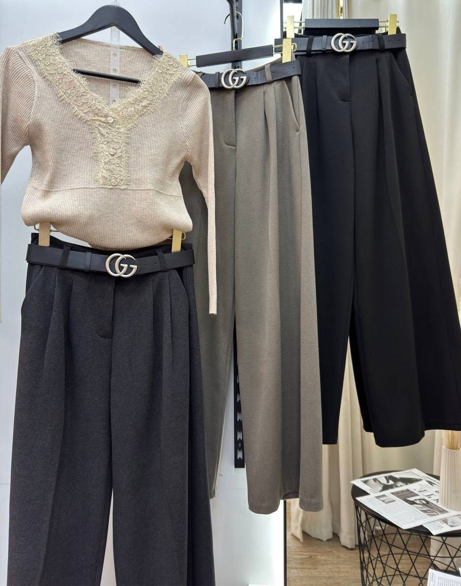 стильные наряды,брючной костюм,джемпер оверсайз,брюки стиль