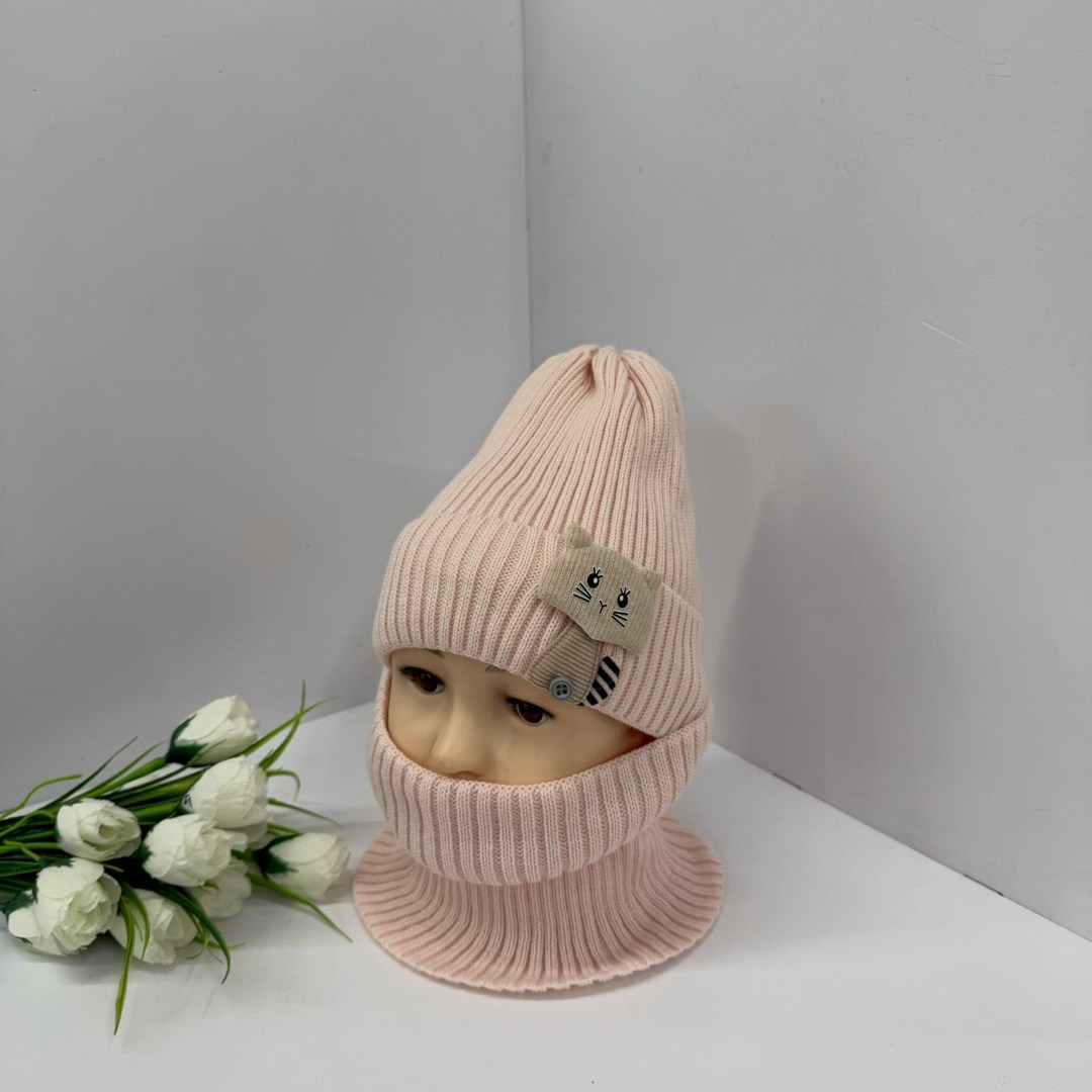 детский комплект шапка и снуд,шапка снуд для девочки,комплект шапка со снудом,шапка и снуд для детей,шапка со снудом для девочек