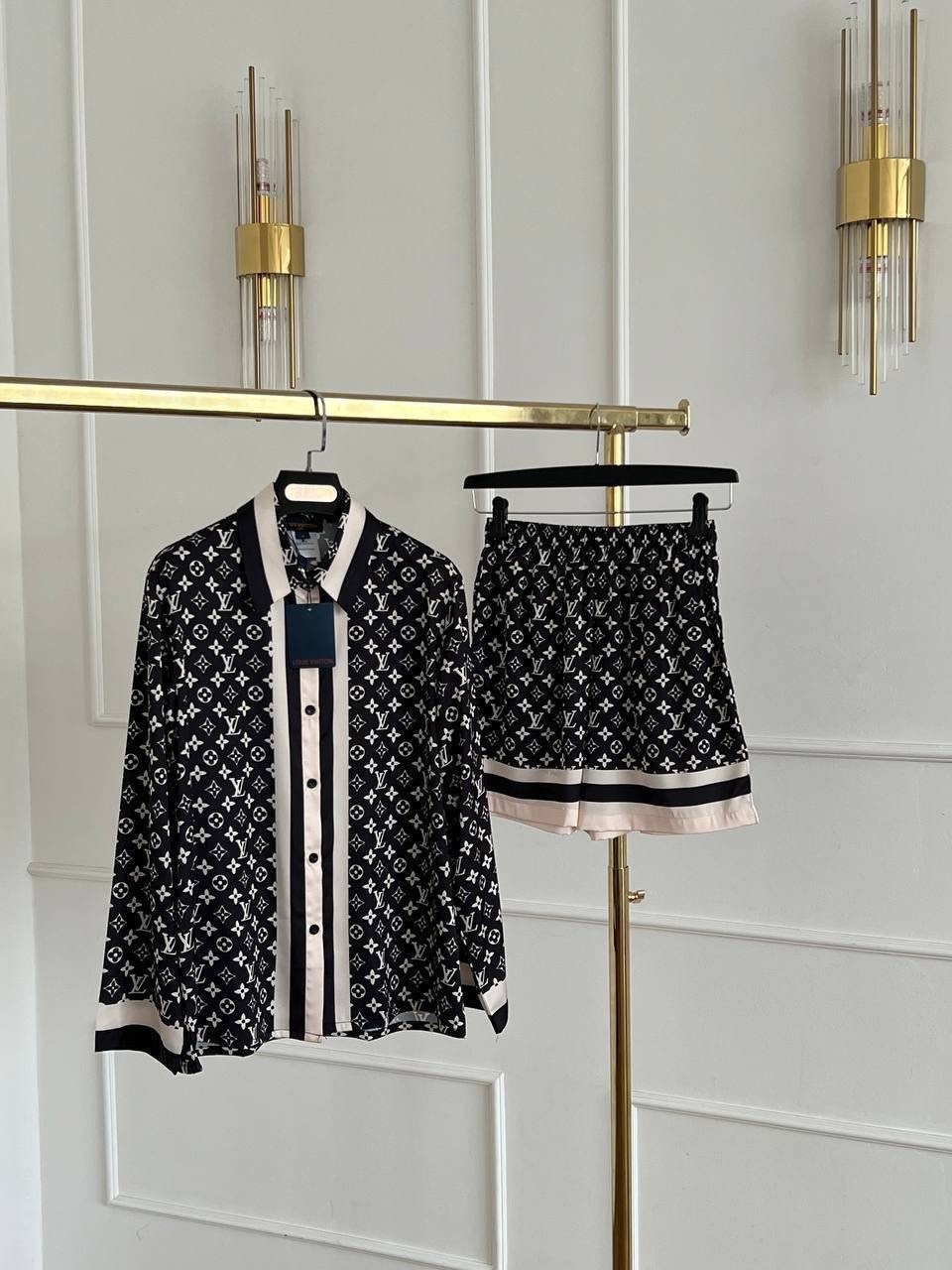 костюм луи виттон женский,пижама луи виттон,женский пижамный комплект,луи виттон костюм женский шелковый,пижамы женски