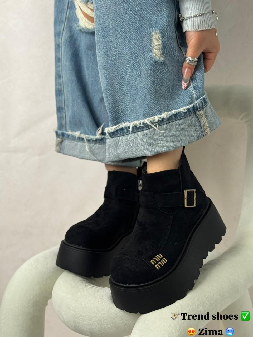 ,женские ботильоны на платформе,ботильоны на платформе,на платформе замшевые, женская