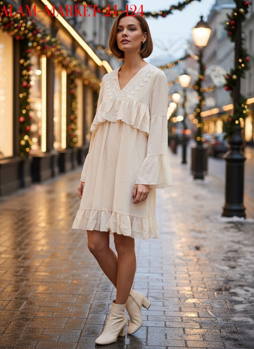 свободное платье,платье,платье стиль,синее платье,платье с оборками