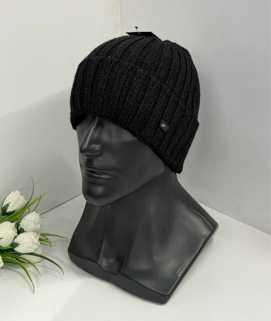 мужская шапка,шапка мужская вязаная,мужская зимняя шапка,шапка для мужчин,шапка мужская с отворотом