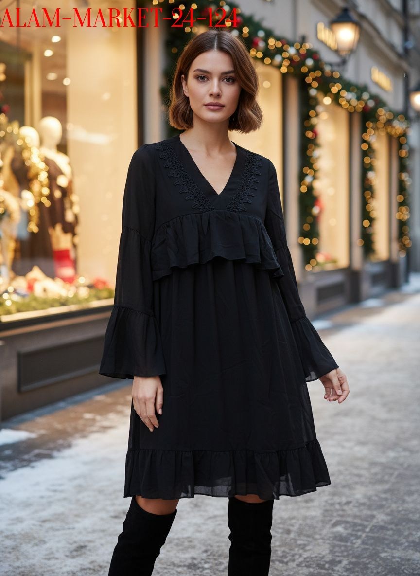 свободное платье,платье,платье стиль,синее платье,платье с оборками