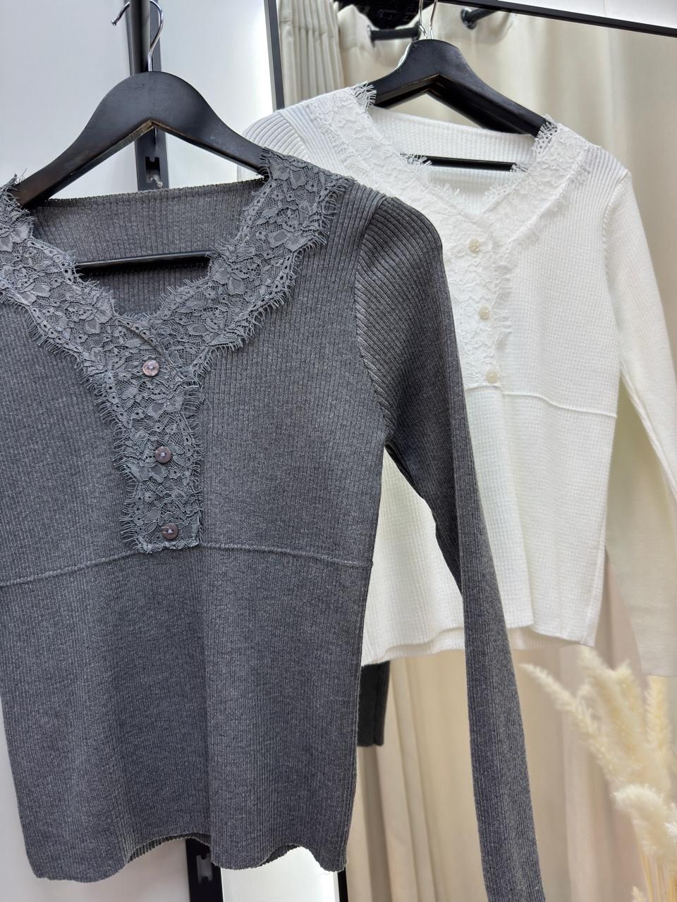 кофта с кружевами,модное вязание,вязаные вещи,свитер с кружевом,вязаный свитер