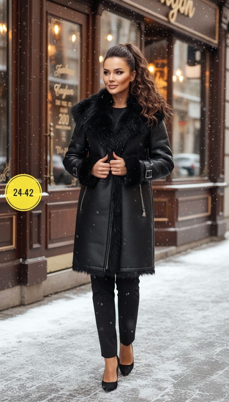дубленка женская,дубленка авиатор женская,дубленка женская из экокожи авиатор,дубленка удлиненная,дубленка авиатор