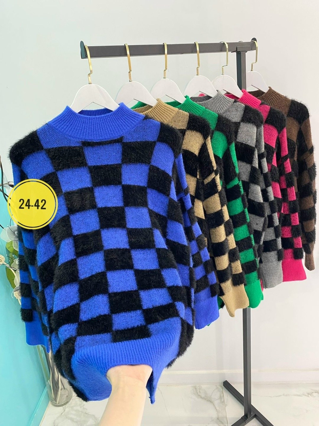 свитер для девочек,свитер в клетку,свитера женские,свитер,свитеры модные