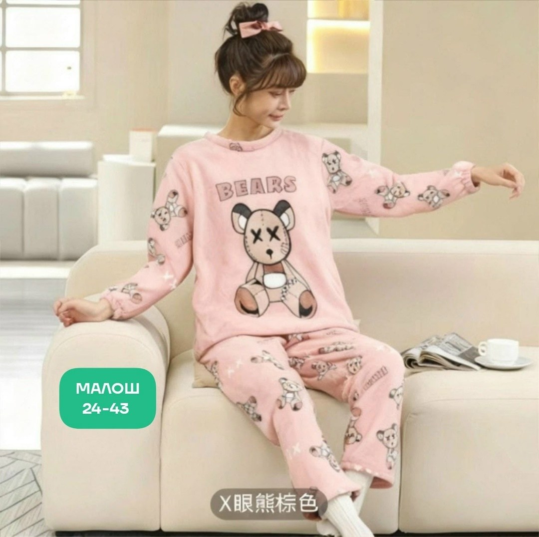 пижама женская со штанами теплая домашняя плюшевая,пижама теплая женская,махровая пижама,мягкая теплая пижама,пижамы женски