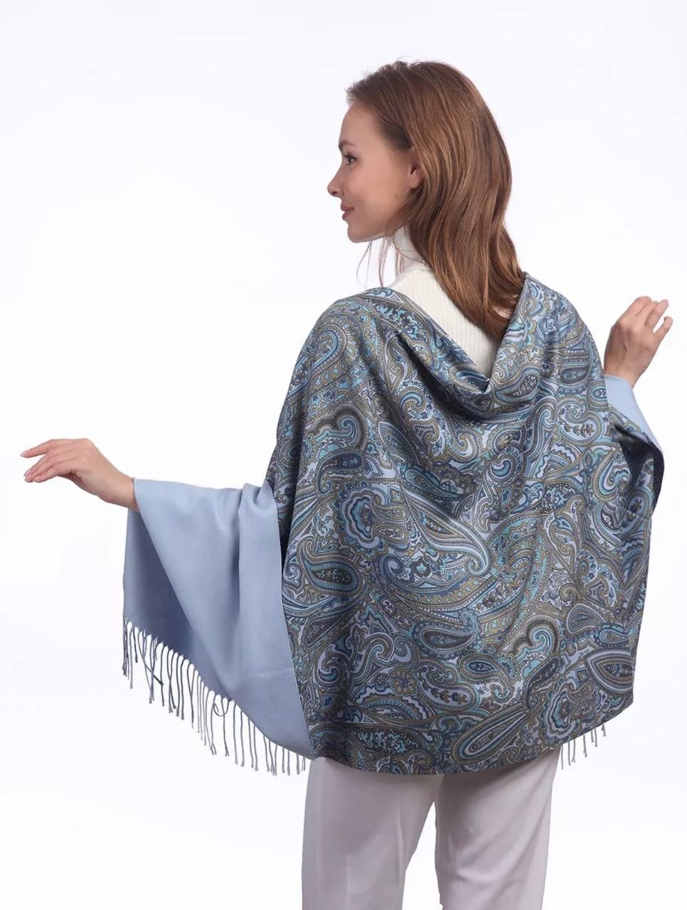 палантин кашемировый двусторонний шарф,палантин кашемировый двусторонний,платок из натурального шелка,женский палантин,палантин