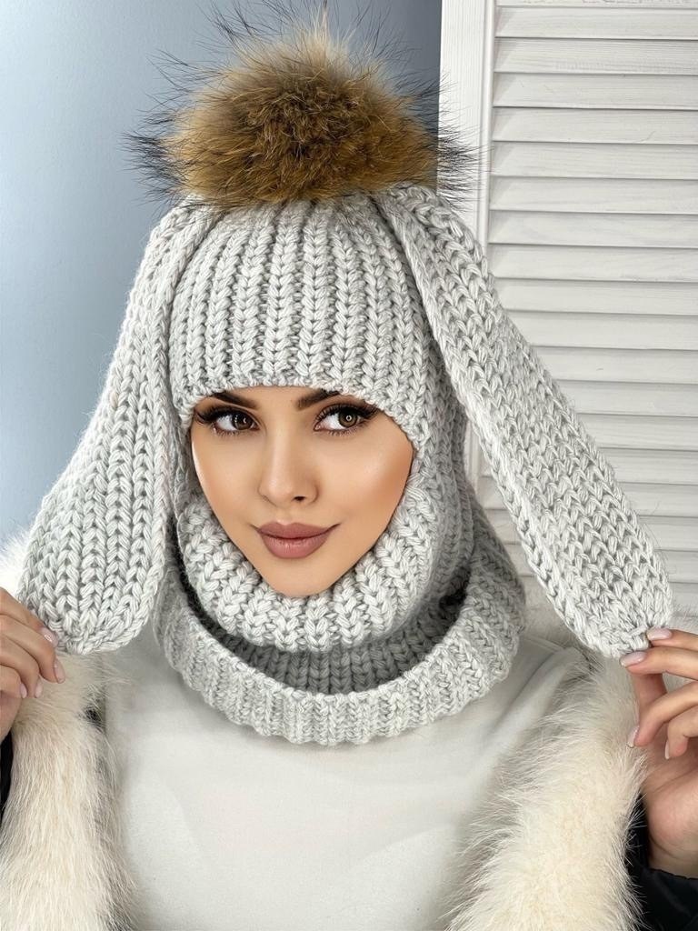 балаклава вязаная женская с ушками,балаклава зайчик,вязаная балаклава с ушками,балаклава зайка вязаная,модные женские шапки