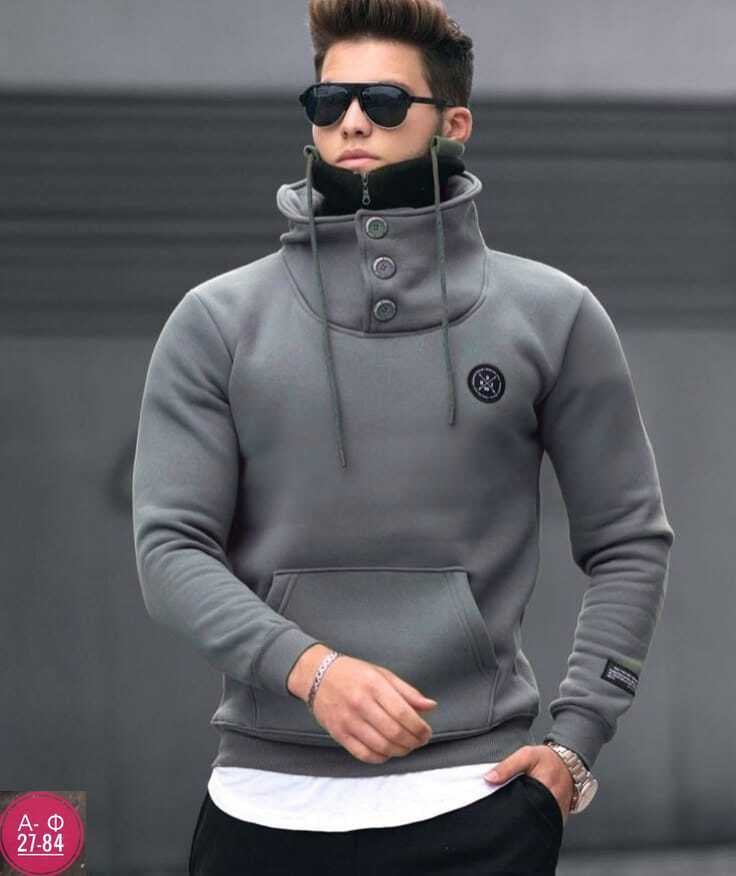 мужской свитер с высоким воротником,свитер с высоким воротником,кофта худи мужская,толстовка с воротником,мужская мода
