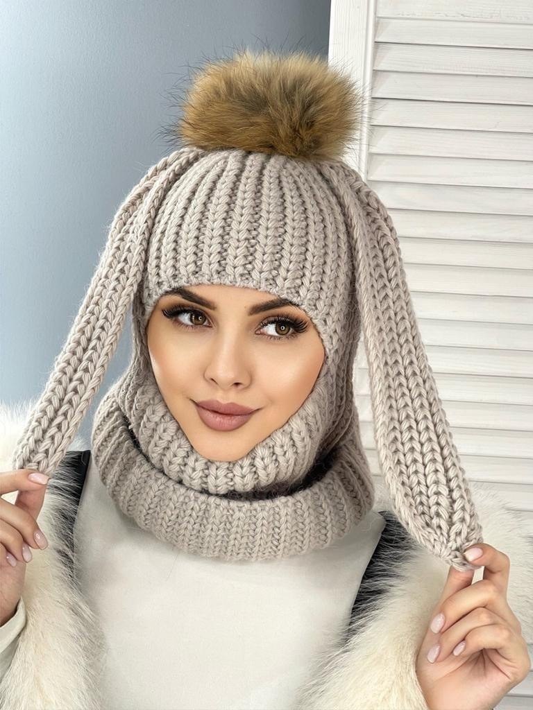 балаклава вязаная женская с ушками,балаклава зайчик,вязаная балаклава с ушками,балаклава зайка вязаная,модные женские шапки