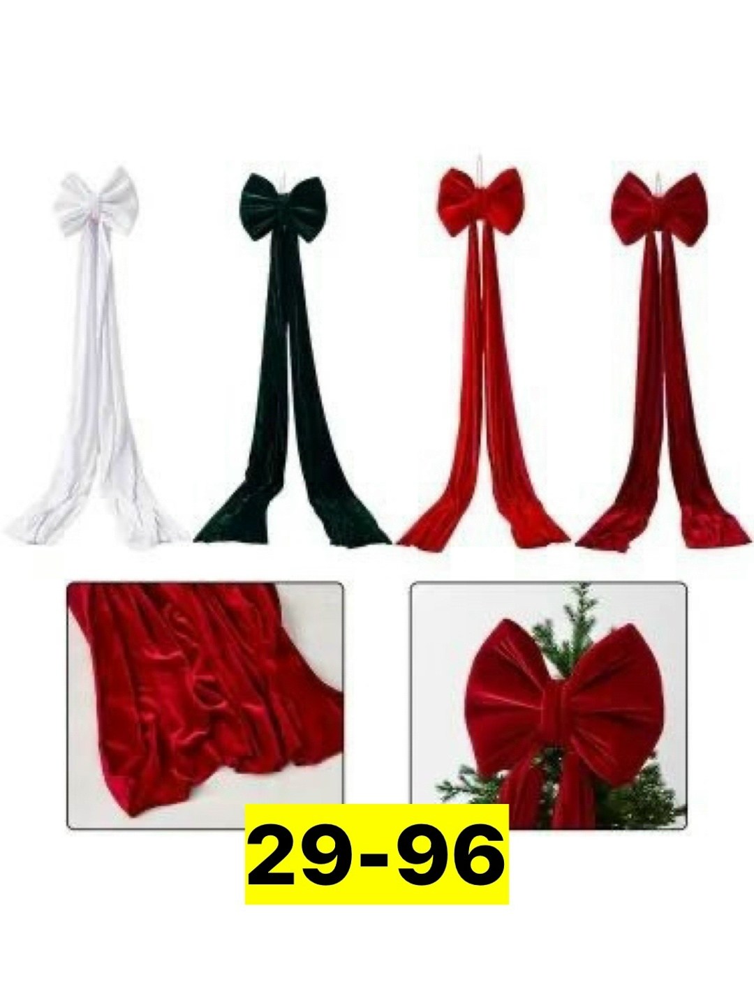 бант для елки,бархатные банты,новогодние банты,бант рождественский,бант лента