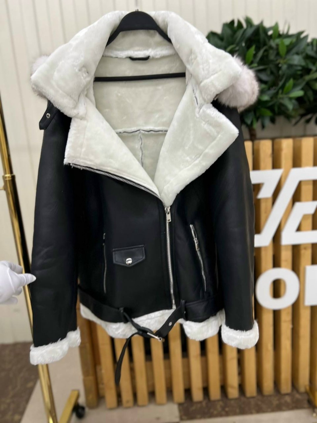 кожаная куртка,женская куртка из искусственной кожи,дубленка женская пилот авиатор,куртка из искусственной кожи,aftf basic дубленка черная авиатор