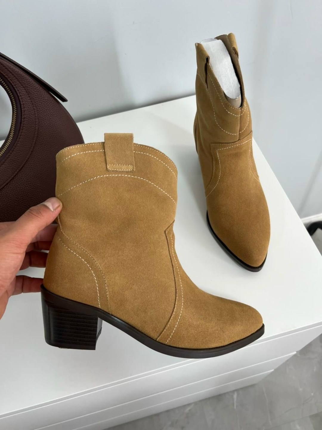 замшевые ботильоны,замшевые казаки, женская,казаки замшевые эконика,ботинки замшевые