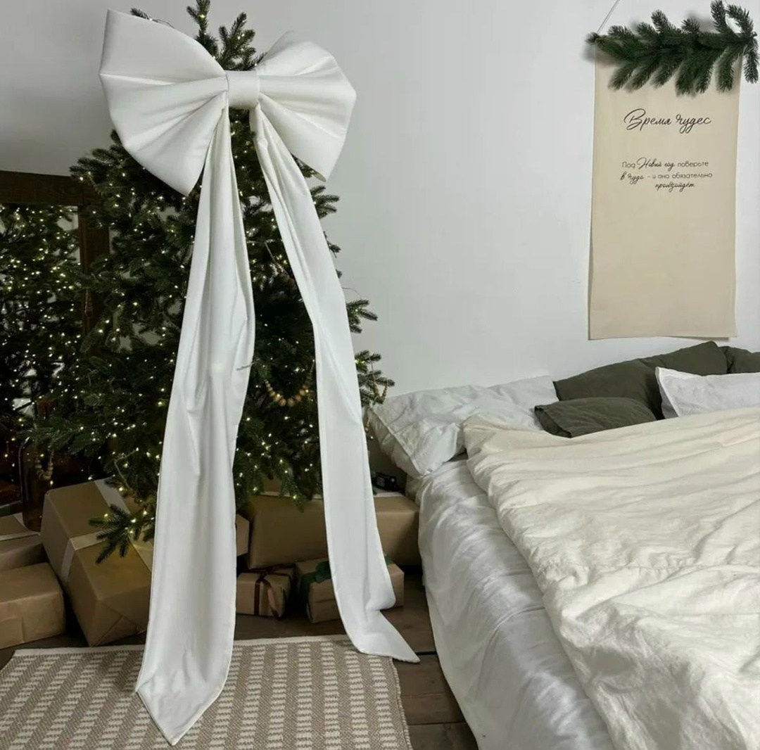 бант большой,бант красный,бант для подарка,бант для елки,украшения для свадьбы