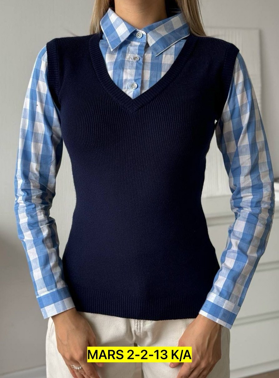 женская кофта,джемпер с рубашкой,стильная кофта,жилетка женская,жилетка вязаная