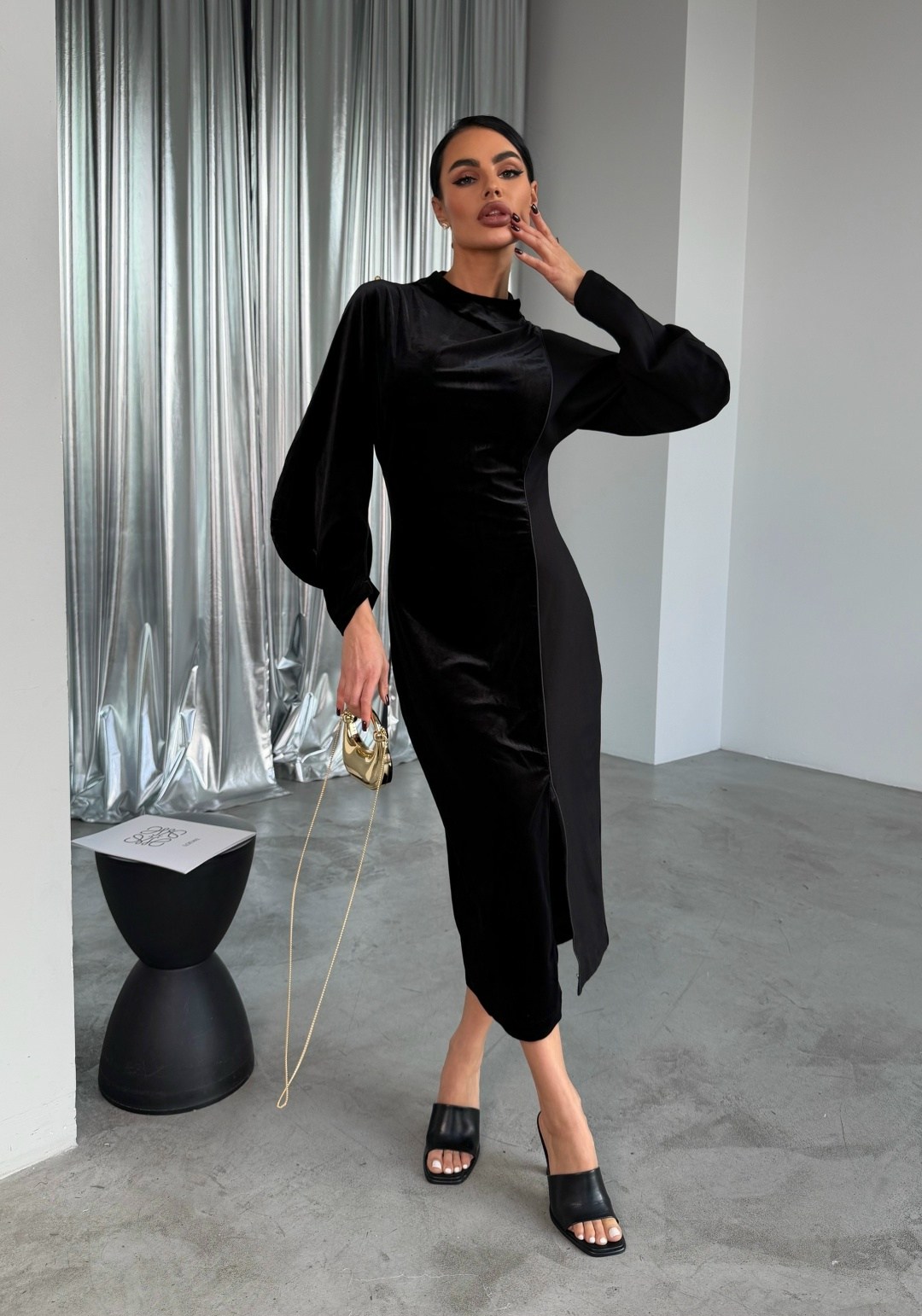 бархатное платье,платье из бархата,платье коричневое,платье велюр,платье бархат