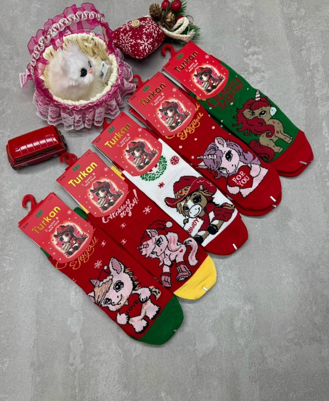 носки новогодние турецкие,носки детские новогодние,набор новогодних носков с принтом,носки новогодние женские,новогодние носки