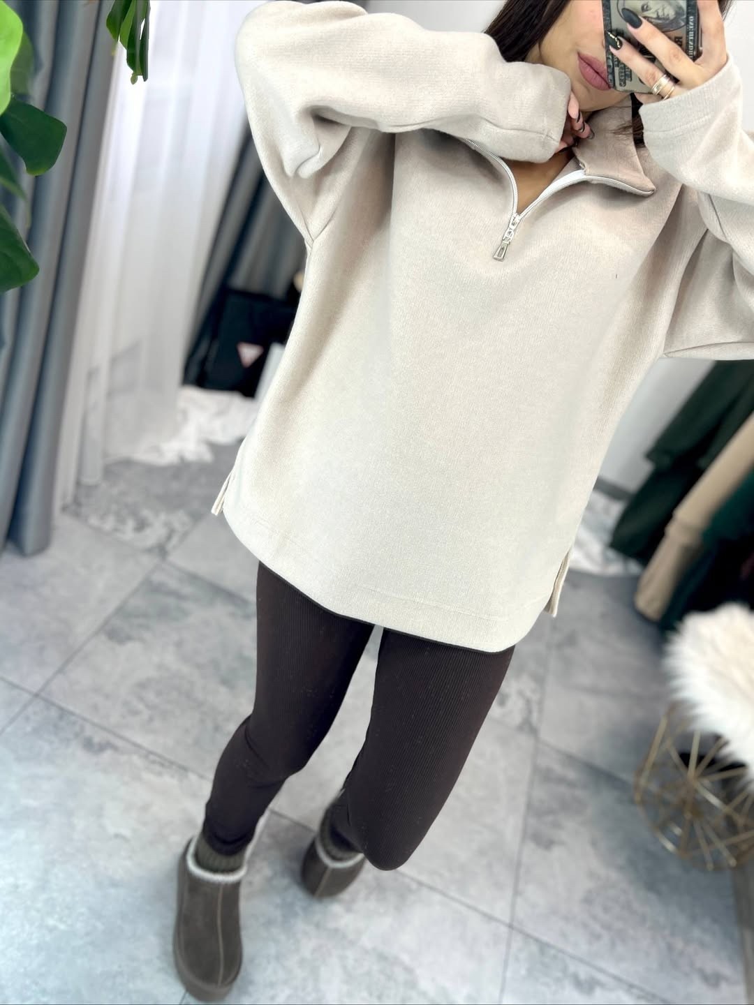 бежевый свитшот,толстовка женская,свитшот женская,джемпер женский оверсайз,кофта с замком