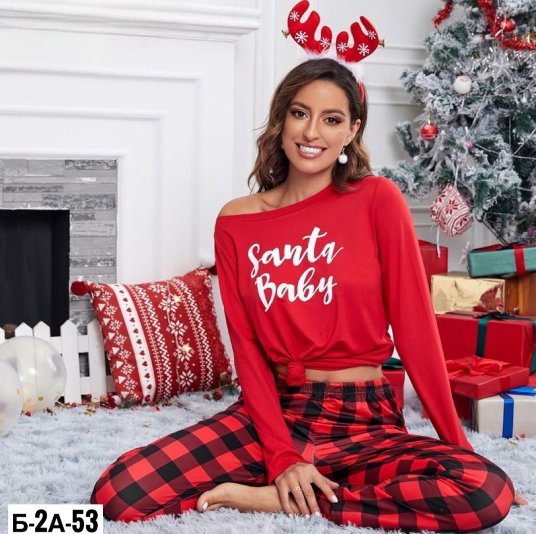 новогодняя пижама женская,новогодние пижамы для девушек,новогодние пижамы,пижама новый год женская,пижама новогодняя со штанами