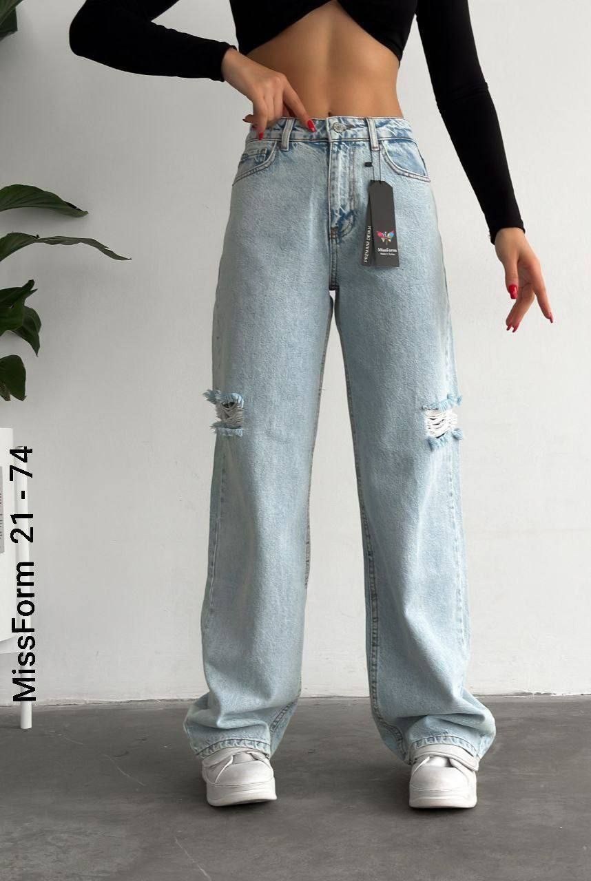 джинсы трубы женские,джинсы женские,джинсы труба,джинсы труб с рванкой,джинсы широкие