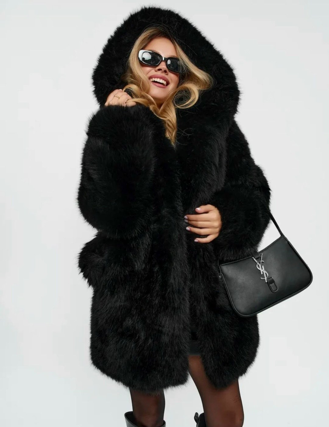 женская шуба,искусственная шуба,шуба искусственная женская,шубка,черная шуба