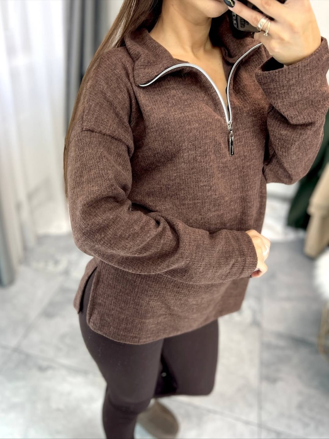 бежевый свитшот,толстовка женская,свитшот женская,джемпер женский оверсайз,кофта с замком