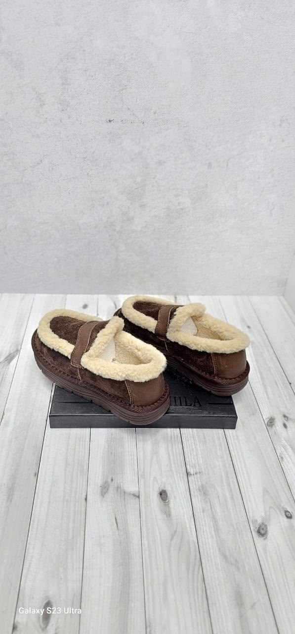 ,тапочки коричневые,мокасины на меху,обуви,тапочки домашние
