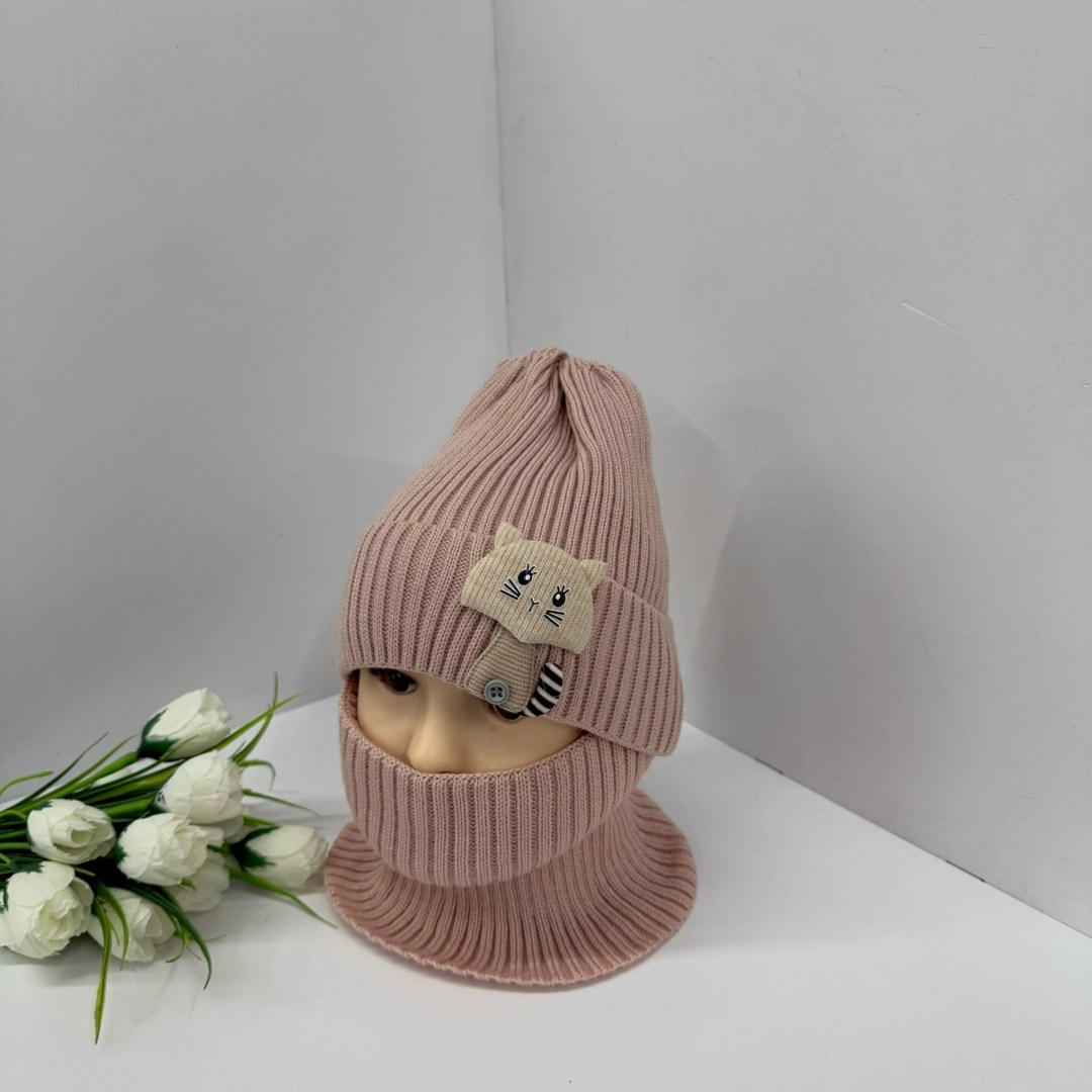 детский комплект шапка и снуд,шапка снуд для девочки,комплект шапка со снудом,шапка и снуд для детей,шапка со снудом для девочек