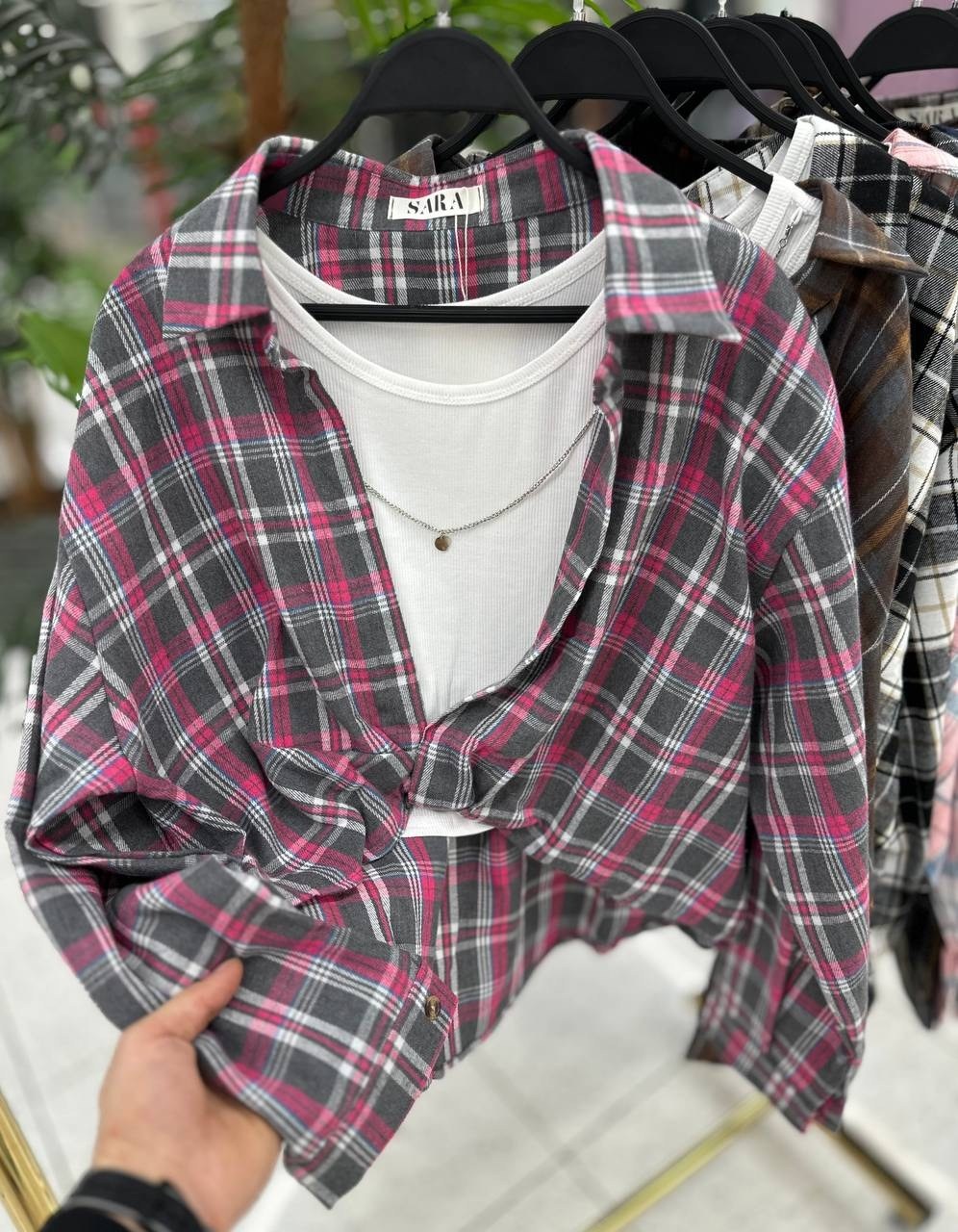 рубашка в клетку женская,рубашка женская в клетку оверсайз,рубашка клетка,рубашка оверсайз в клетку удлиненная,рубашка летняя женская в клетку