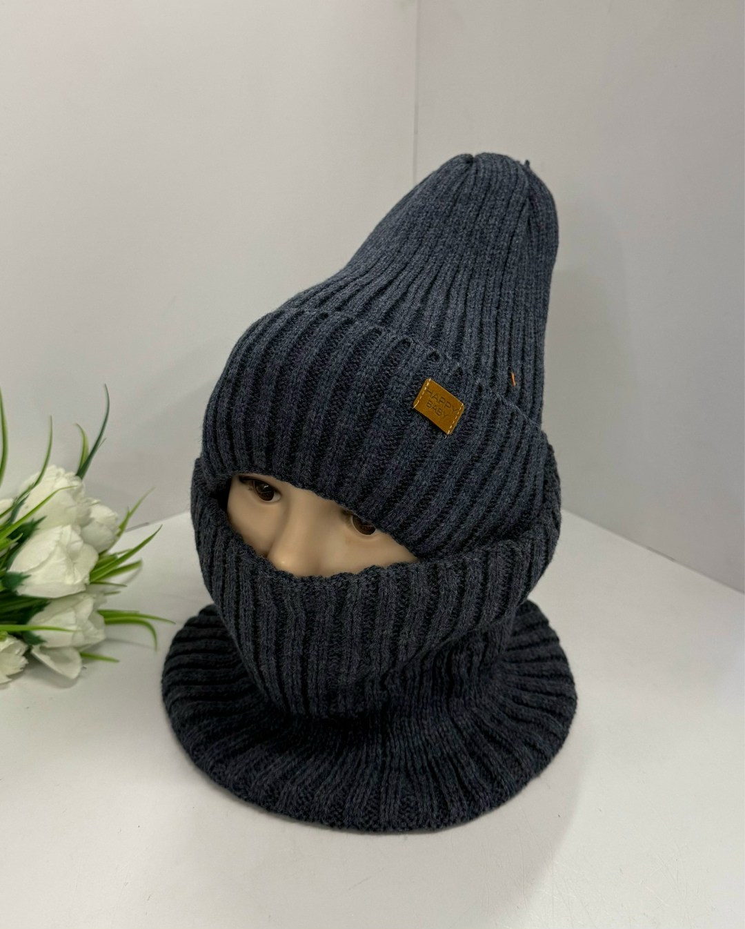 шапка снуд,комплект шапка снуд,комплект шапки,шапка снуд для мальчика,шапка и снуд комплект детский