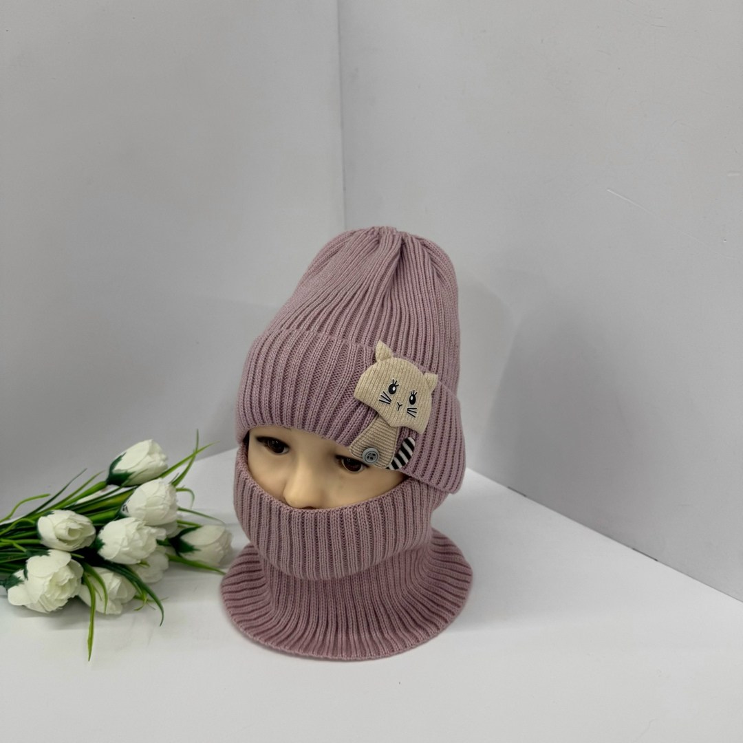 детский комплект шапка и снуд,шапка снуд для девочки,комплект шапка со снудом,шапка и снуд для детей,шапка со снудом для девочек