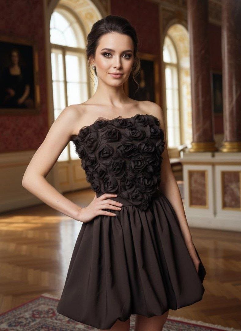 платье вечернее,черное пышное платье,платье стиль,пышное платье,платье